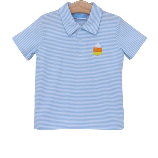 Trotter Street Kids Candy Corn Applique Polo