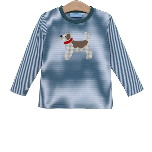 Trotter Street Kids Dog Applique Shirt