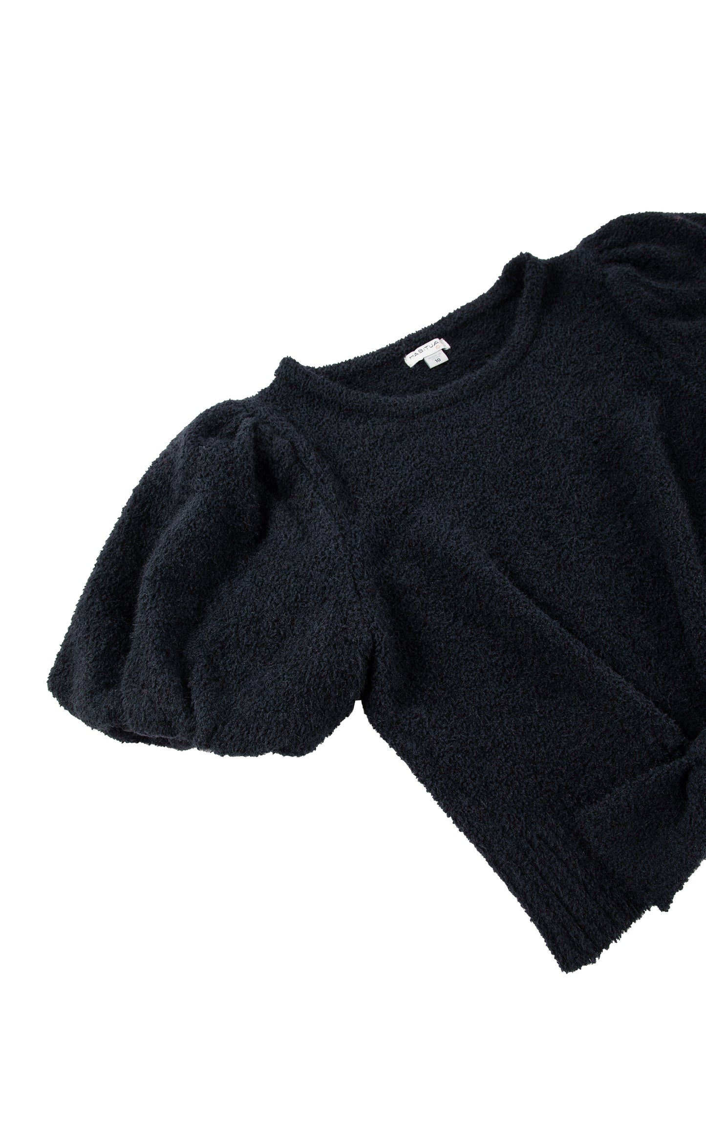 Habitual Puff Sleeve Sweater - Black