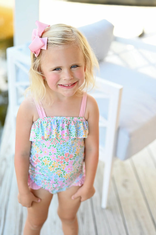 James and Lottie Cora One Piece Floral Swimsuit