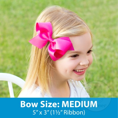 Wee Ones Medium Grosgrain Bow (Knot Wrap) - Choose Color